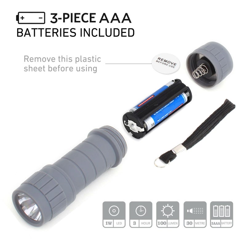 SEAMAGIC 10-Pack Professional Outdoor Mini Flashlights Set, Super Bright 100 Lumen LED Flashlights, Small Flashlights Pack with 30-Piece AAA Dry Batteries Included - Image 5